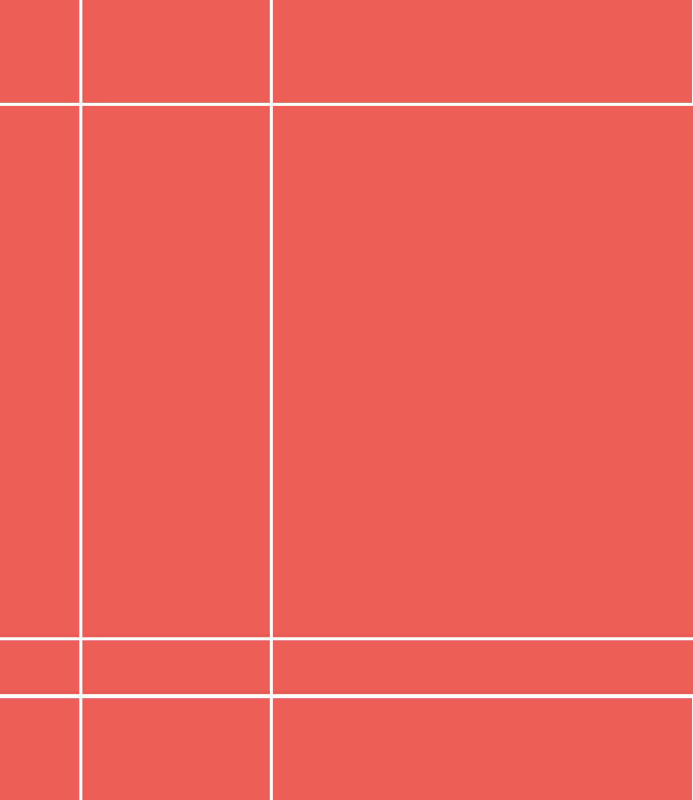 Complex Grid Layout with rows and columns